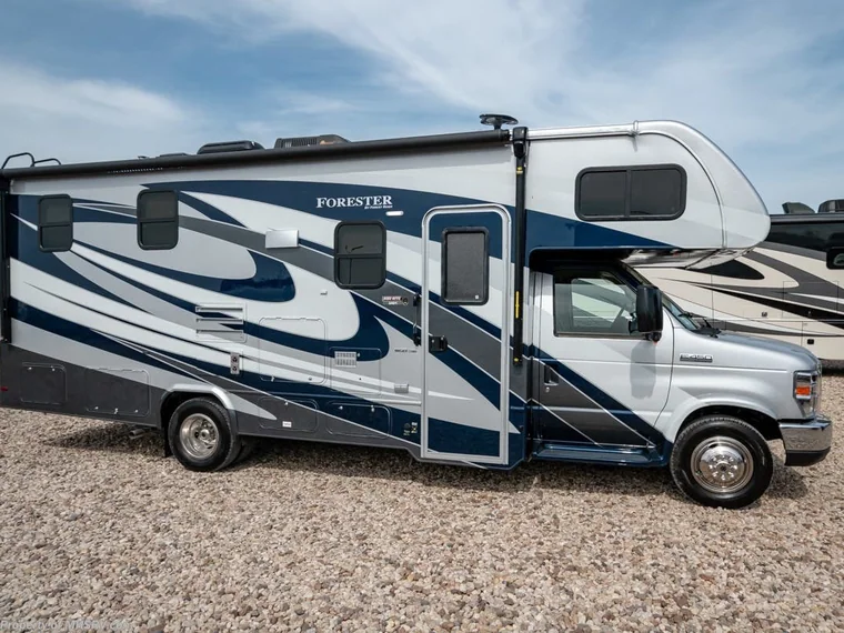 A 2018 Forest River Forester 2421MS, seen from outside