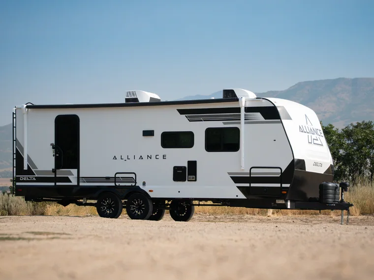 A 2026 Alliance RV Delta 274RKW, seen from outside